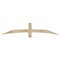Ekena Millwork Bellingham Rough Sawn Timber Gable Bracket, Douglas Fir, 72"W x 15"H x 4"D x 4"F, 5/12 Pitch GBW072X15X0404BEL00RDF - alternate 1